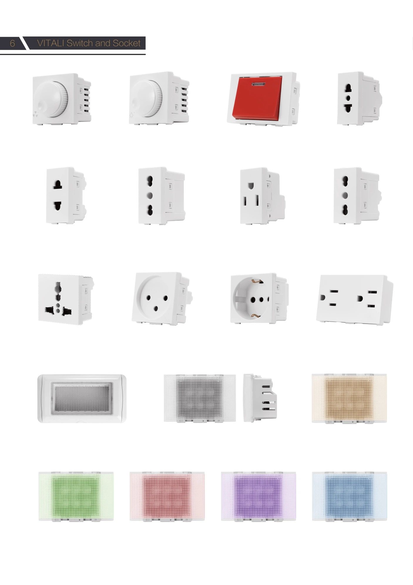 VITALI product and colour guide page 2