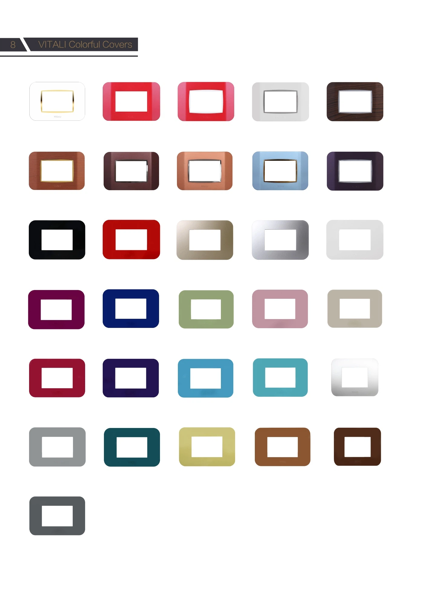 VITALI product and colour guide page 4